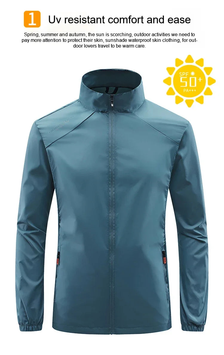 Men's Ultralight Zip-Up Skin Windbreaker