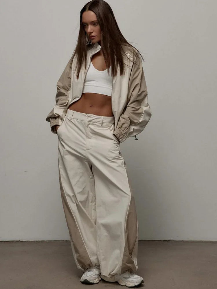 Two Piece Sets Pant Set Women Tracksuit Jogger Y2k Sweatshirts Autumn Winter Sports Elastic Waist Streetwear Pants Matching Sets