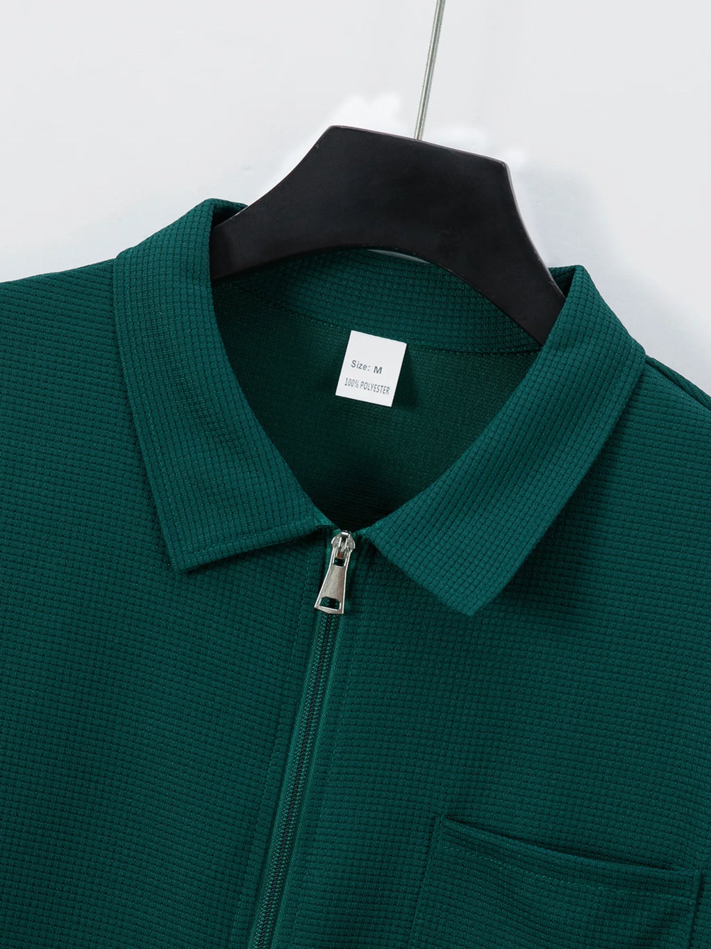 Men's Waffle Knit Slim Fit Cardigan Jacket