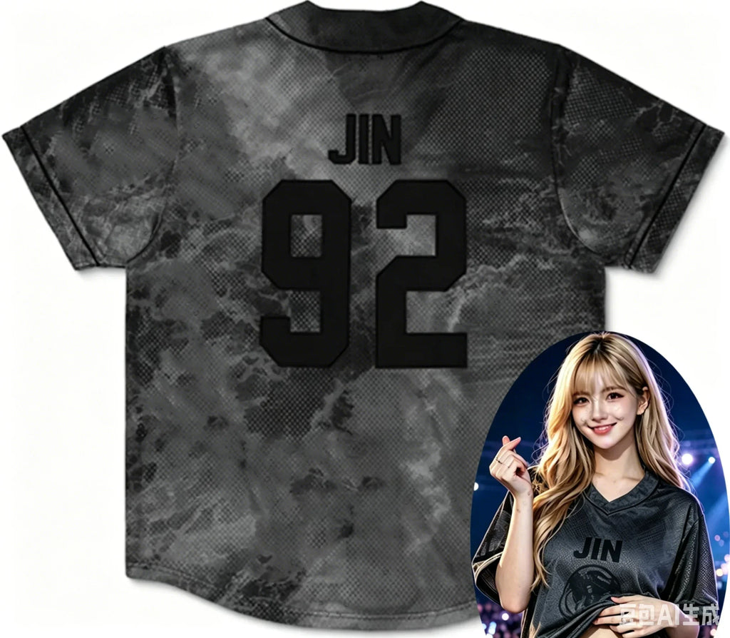 2026 Men Women KPOP #97 V-neck T-shirt Personalize Print Teen Daily Sports Jersey Suitable for Street Dance Family Matching Kids
