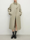 Women's Stand Collar Trench Coat
