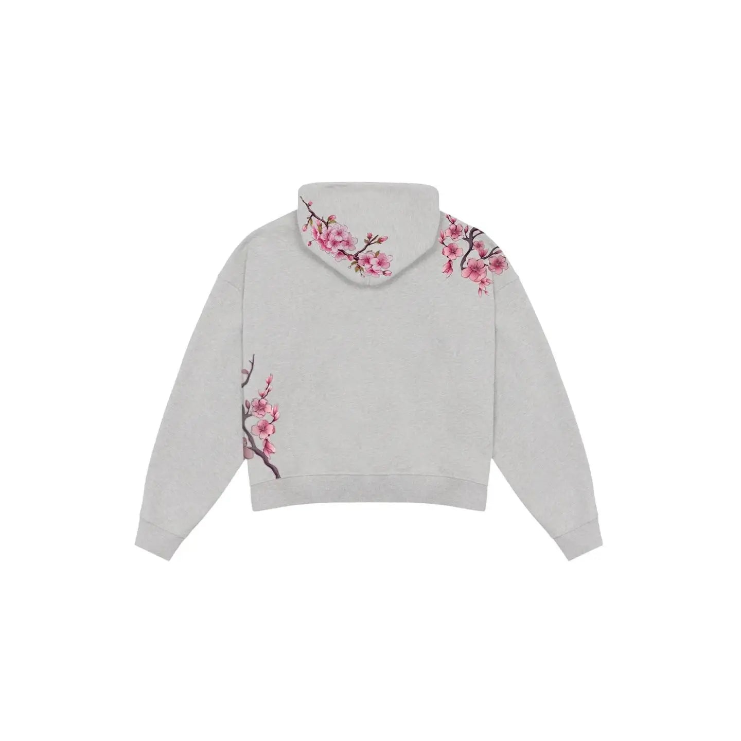 Y2K Cherry Blossom Embroidered Zip Hoodie