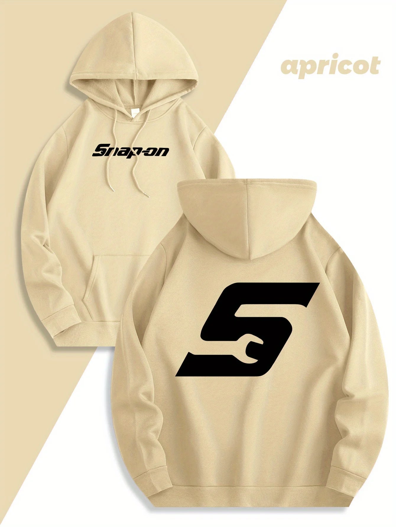 Snap-On Logo Pullover Hoodie