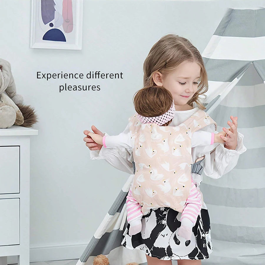 1Pc Toddler Doll Carrier, Pet Carrier, Adjustable Baby Carrier for Infants and Toddlers, Multifunctional Pretend Play Doll Double Ring Carrier, Suitable for Children Aged 3-6, Toy Backpack.
