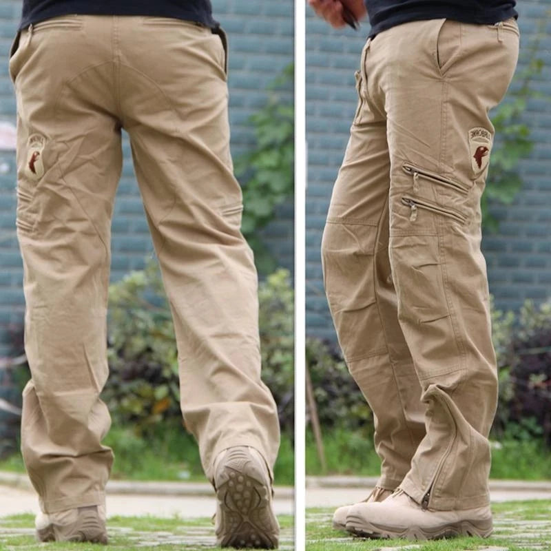 Men's Multi-Pocket Camo Cargo Pants