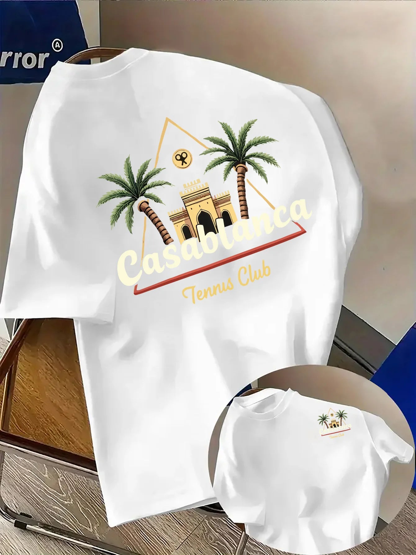 Men's Tropical Palm Tree Print T-Shirt