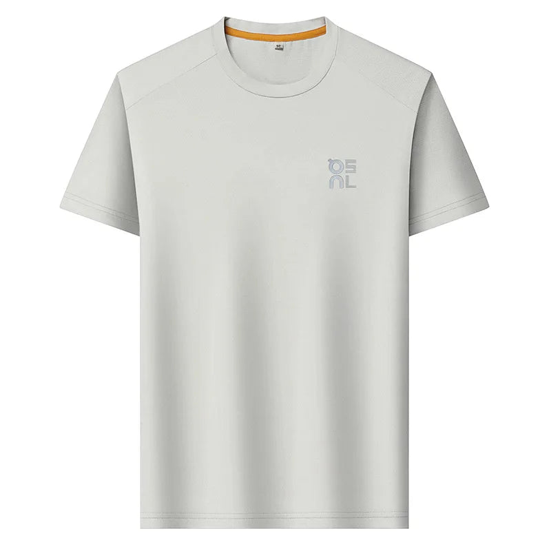 Men's Ice Silk Quick Dry Printed T-Shirt