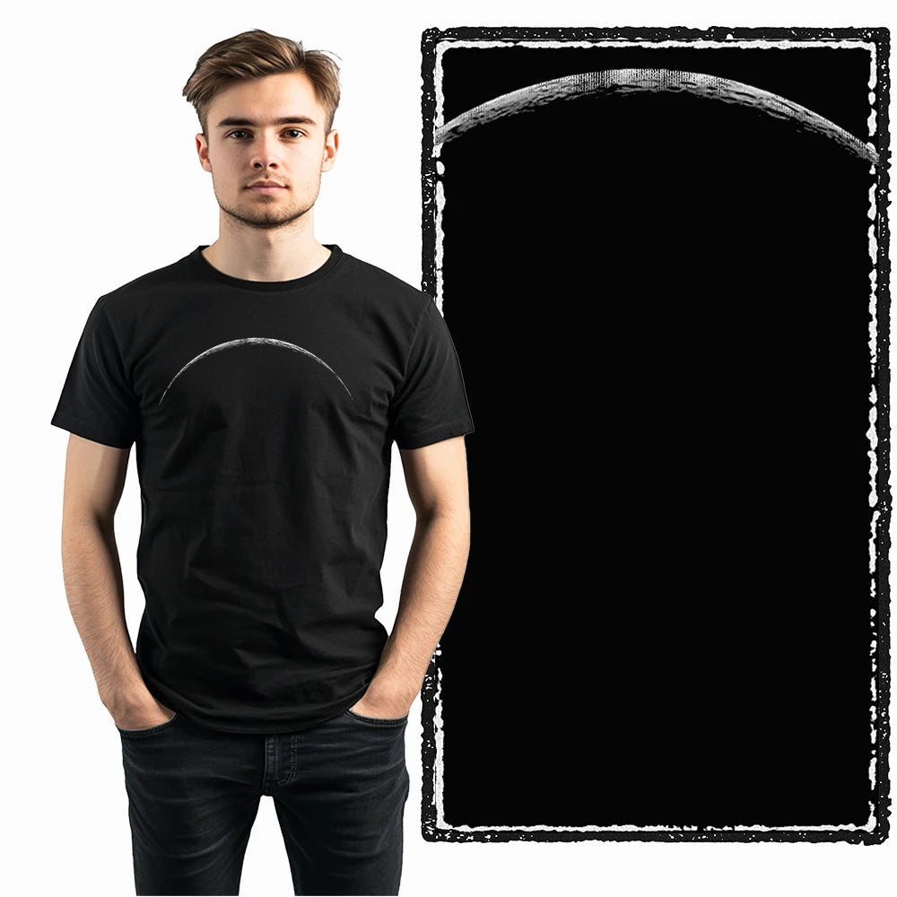 Men's Astronaut Moon Print Graphic T-Shirt