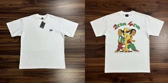 Palm Tree Star Print Streetwear T-Shirt