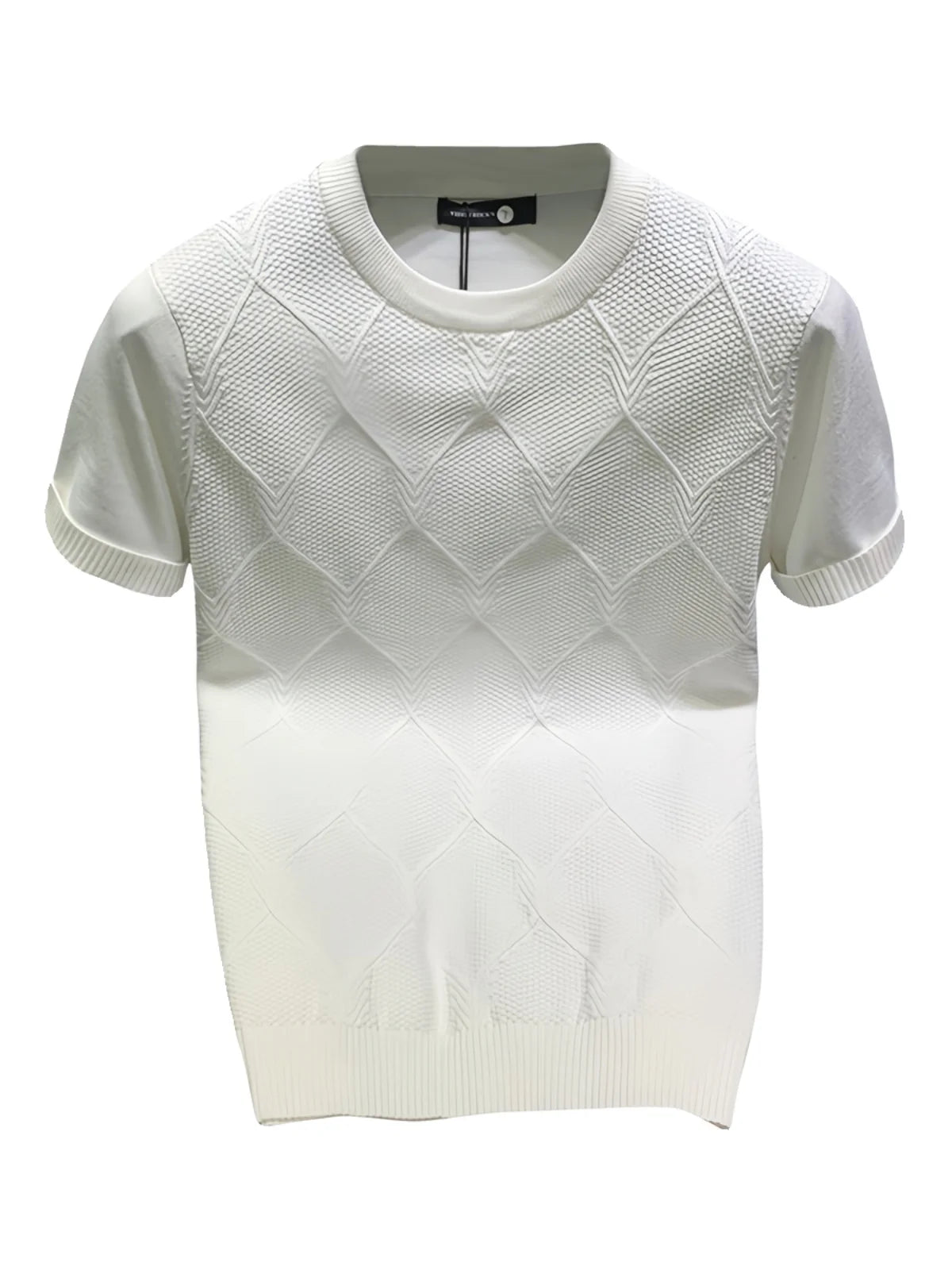 Korean Knitted Solid Color T-Shirt