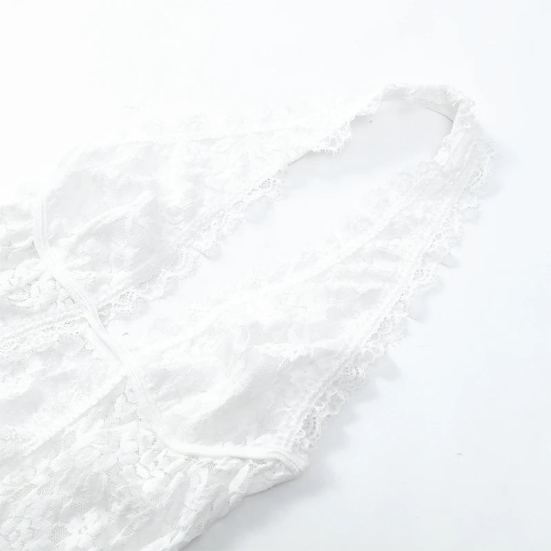 Women's Lace Halter Fishtail Maxi Gown
