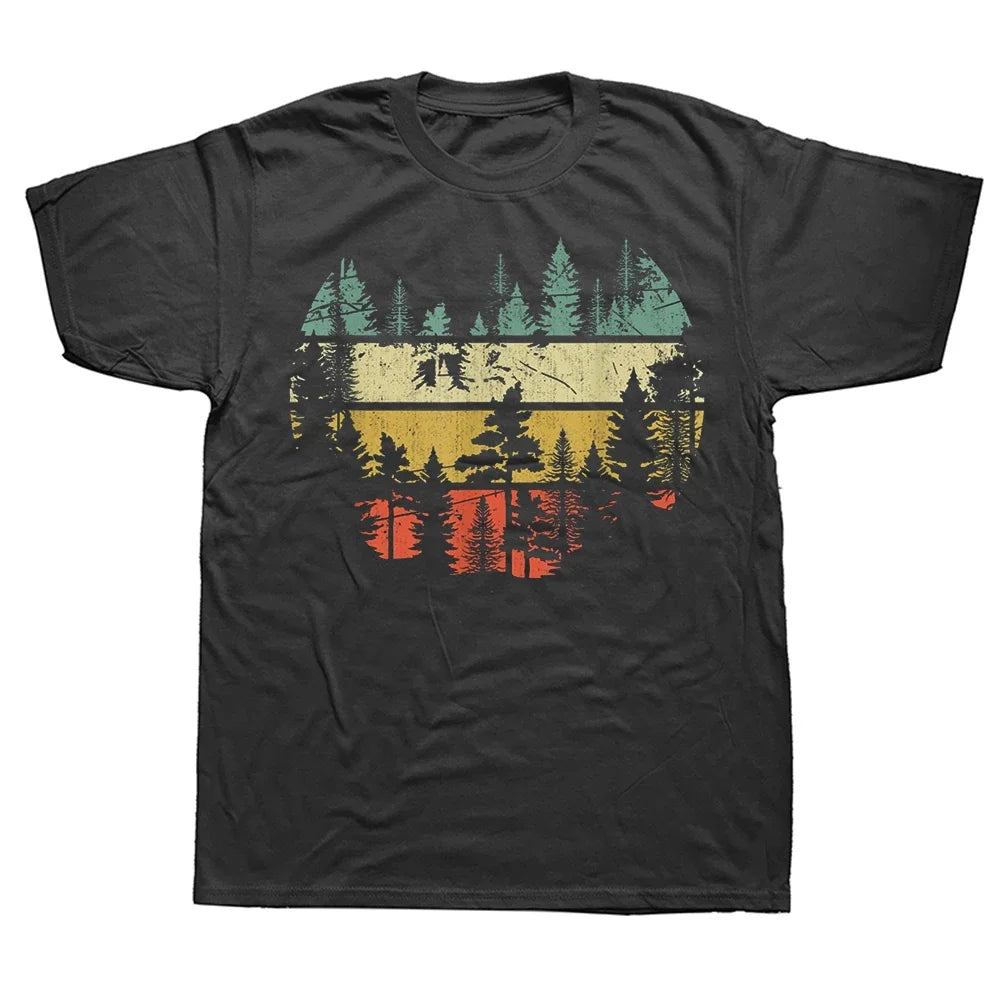Retro Nature Forest Graphic T-Shirt