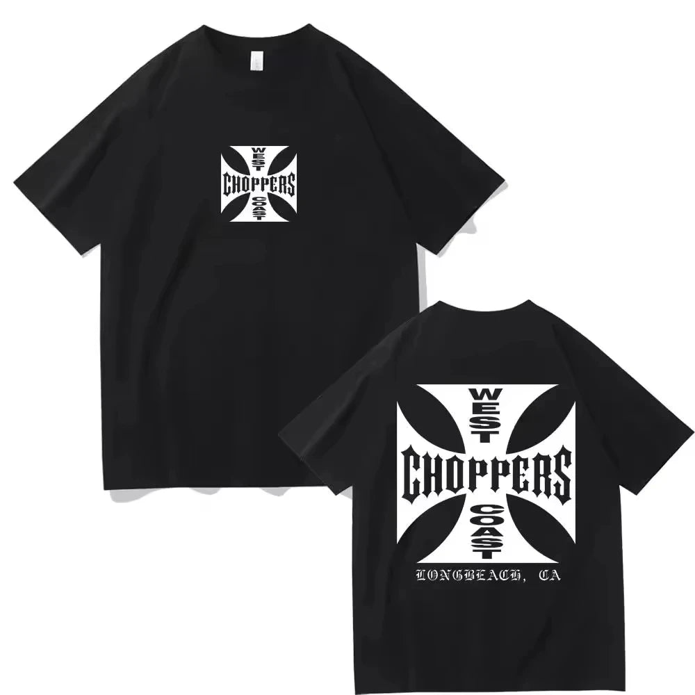 West Coast Motorcycle Print T-Shirt