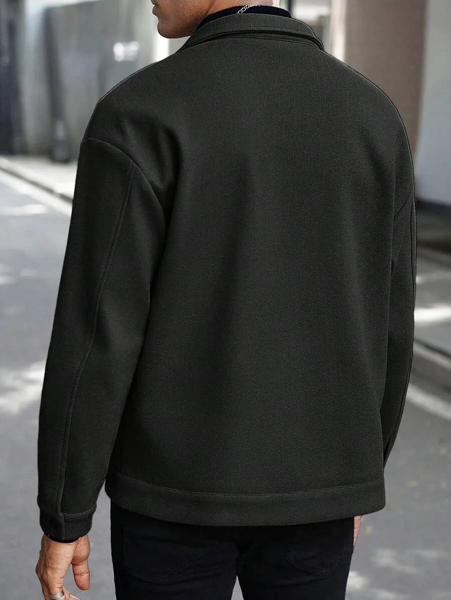 Men's Lapel Woolen Jacket