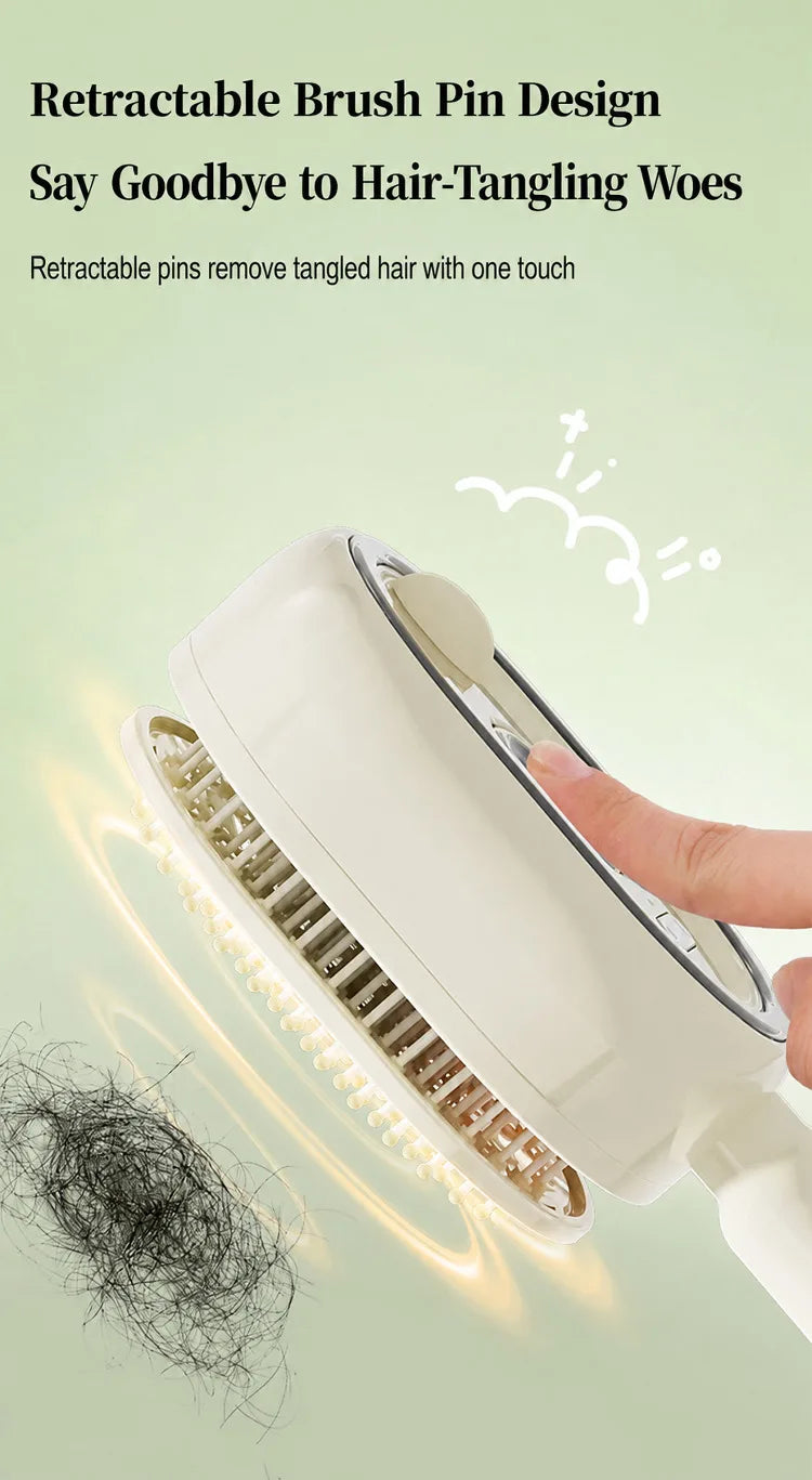 3 in 1 Multifunctional Electric Spray Massage Comb Vibrating Misting Hair Care Comb Detangling Volumizing Comb Gift for Women
