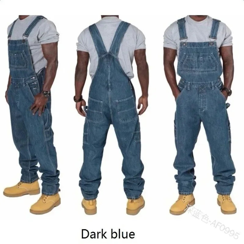 Men's Loose Straight Leg Denim Jeans