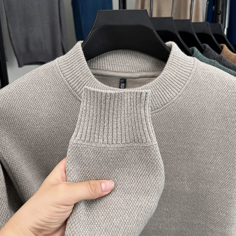Men's Embroidered Knit Pullover Sweater