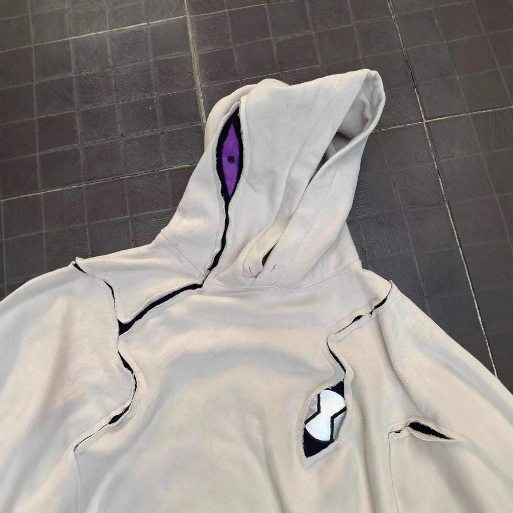 Oversized Patchwork Hoodie