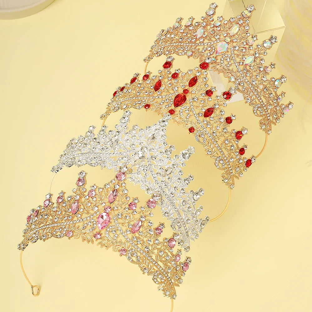 1 Piece of Multi-Color Crown Headband Suitable for Girls to Wear at Birthday Parties and Wedding Performances