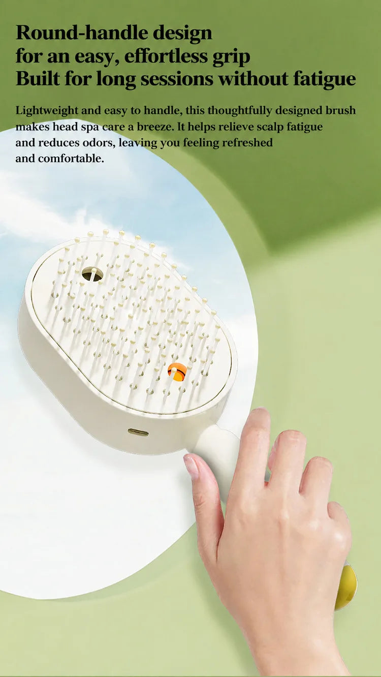 3 in 1 Multifunctional Electric Spray Massage Comb Vibrating Misting Hair Care Comb Detangling Volumizing Comb Gift for Women