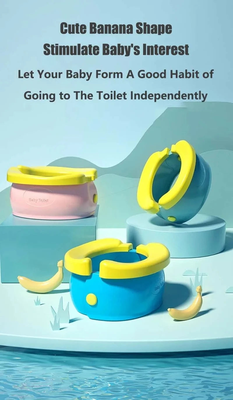 Travel Folding Baby Potty, Portable Kids Toilet Urinal, Compact Potty Training Seat, Lightweight Travel Essential for Toddler Bo