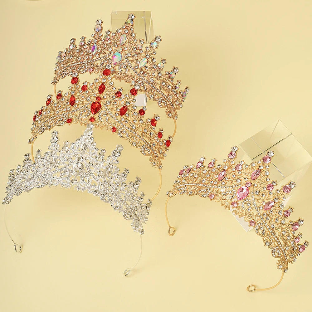 1 Piece of Multi-Color Crown Headband Suitable for Girls to Wear at Birthday Parties and Wedding Performances