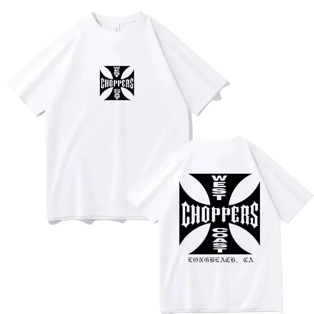 West Coast Motorcycle Print T-Shirt