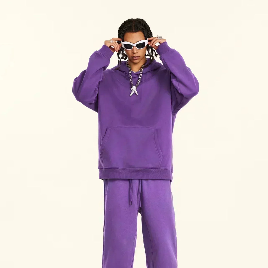 Snap-On Logo Pullover Hoodie