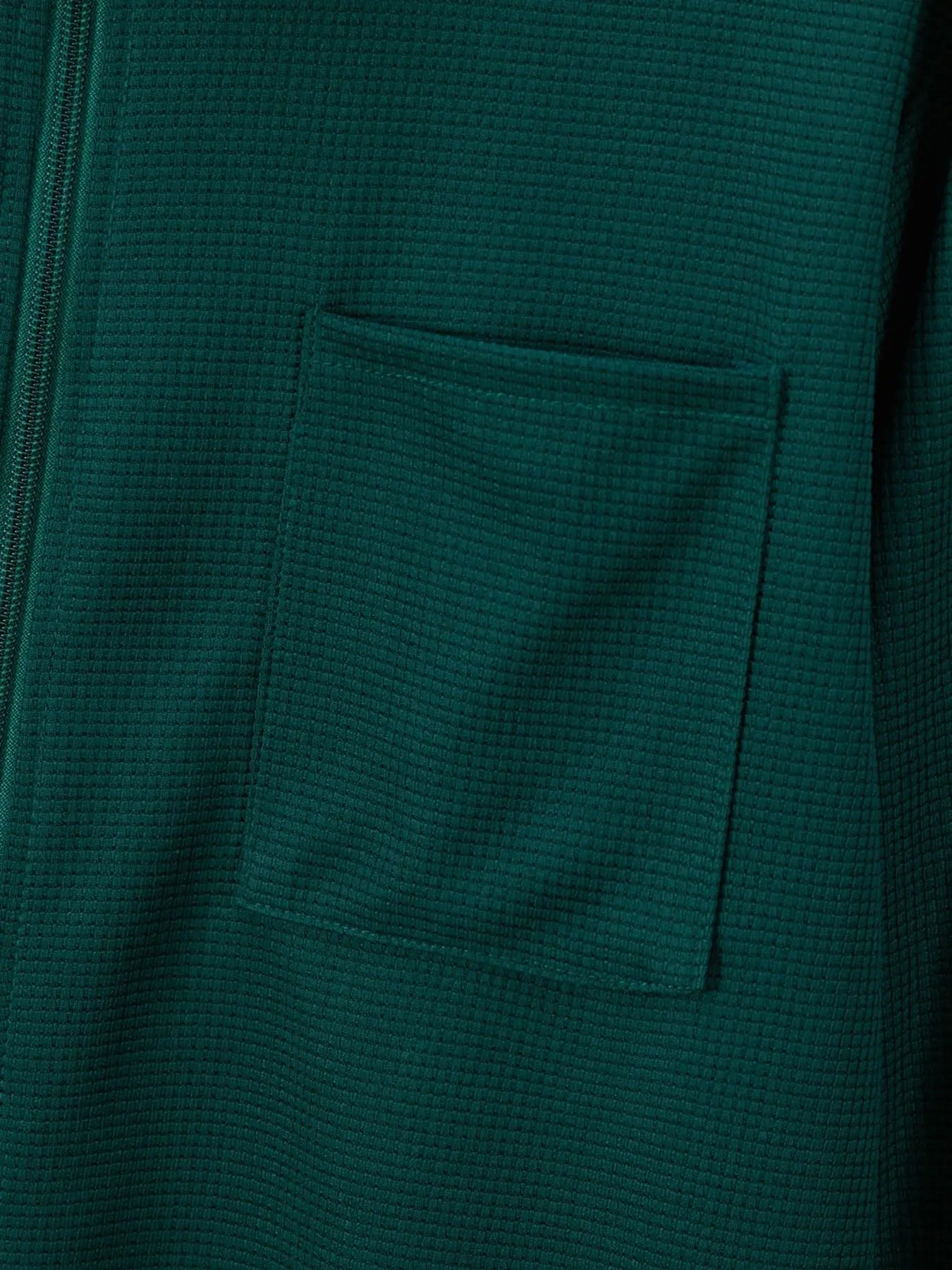 Men's Waffle Knit Slim Fit Cardigan Jacket