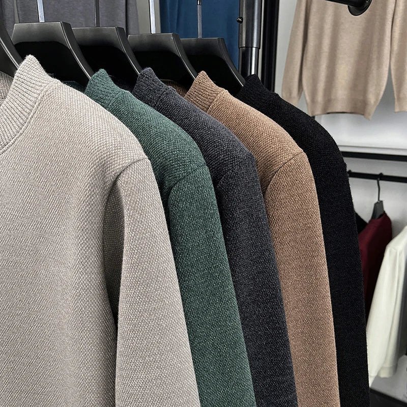 Men's Embroidered Knit Pullover Sweater