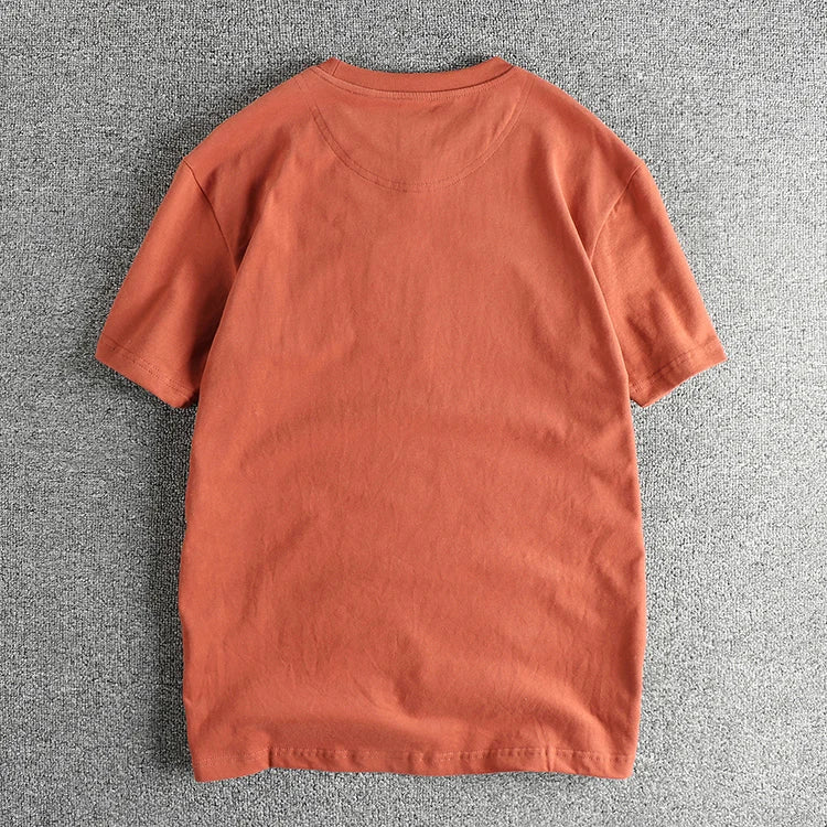 American Retro Motorcycle Print T-Shirt