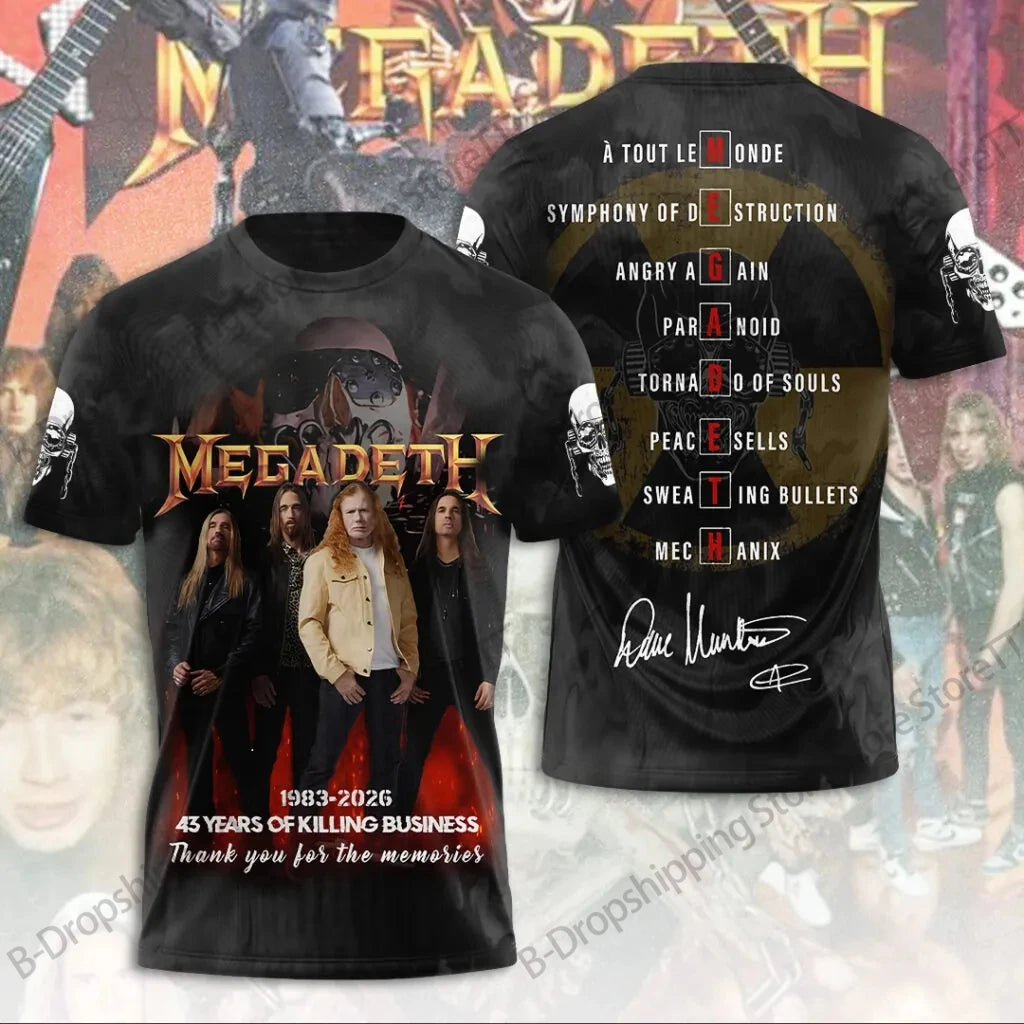 Rock Band 3D Print Graphic T-Shirt