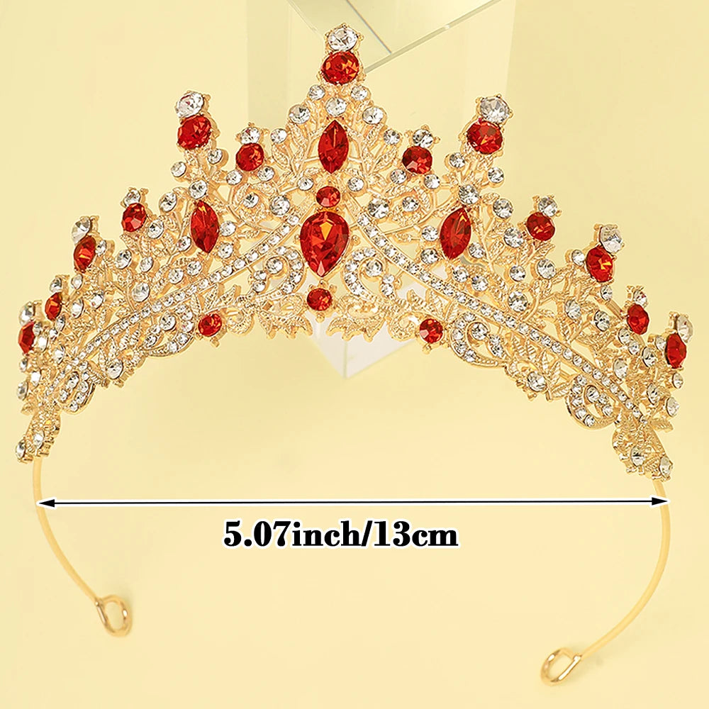 1 Piece of Multi-Color Crown Headband Suitable for Girls to Wear at Birthday Parties and Wedding Performances