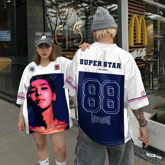 Men's Loose Hip Hop Round Neck T-Shirt