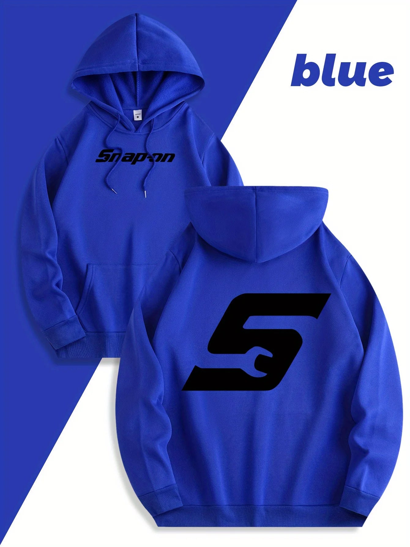 Snap-On Logo Pullover Hoodie