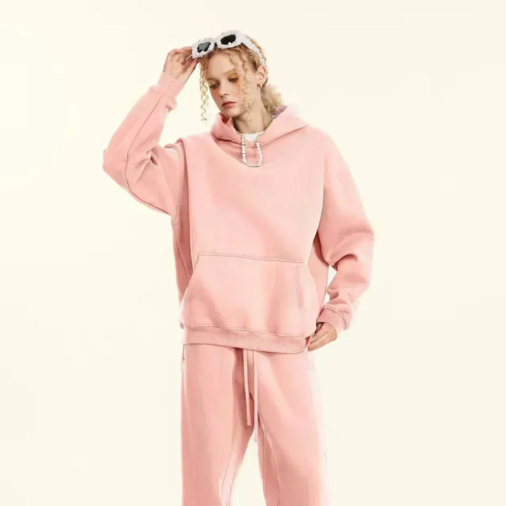 Snap-On Logo Pullover Hoodie