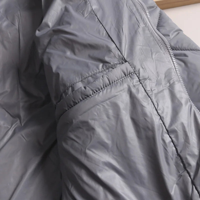 Men's Quilted Diamond Baseball Collar Jacket