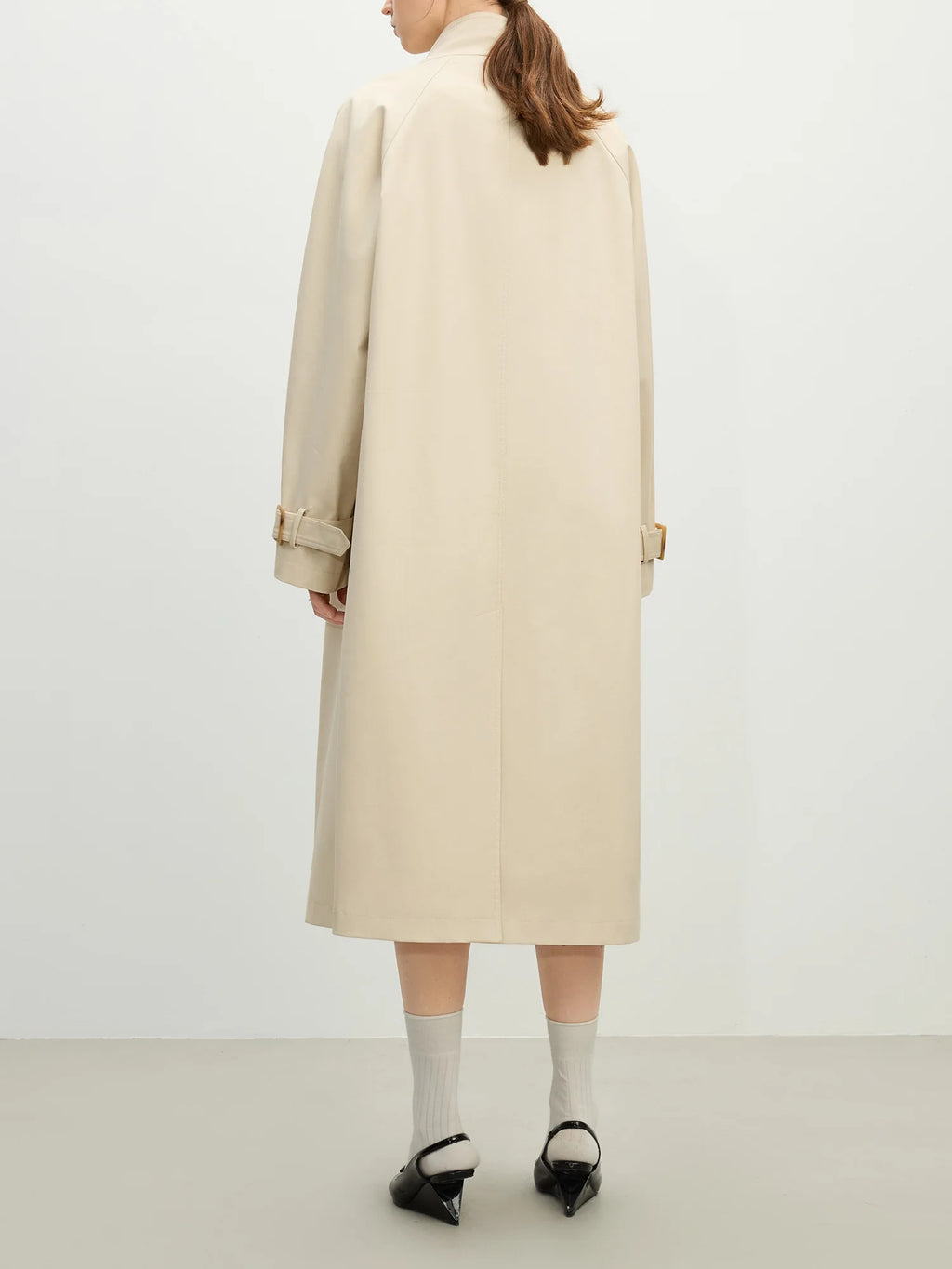 Women's Stand Collar Trench Coat