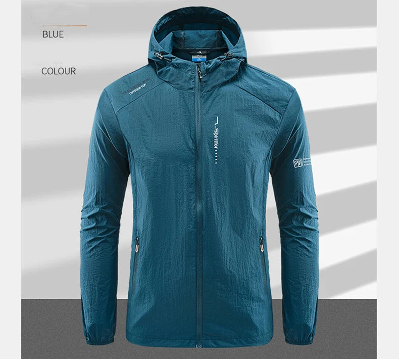 Men's Ultralight Hooded Sun Protection Jacket