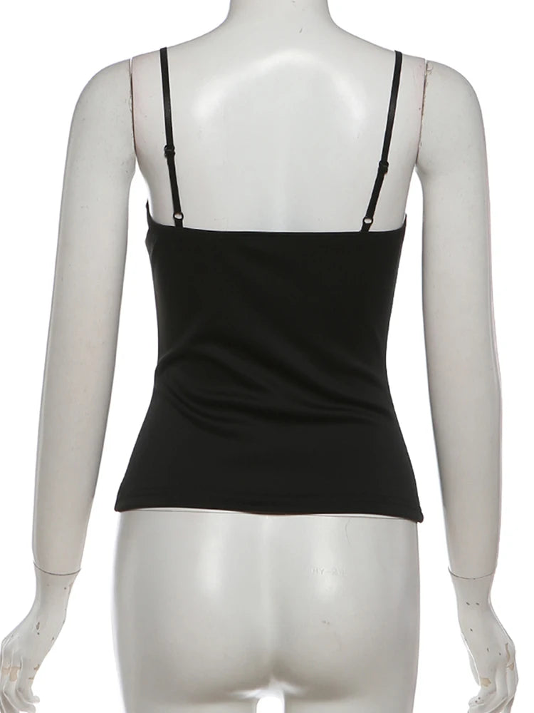 Women's Y2K Patchwork Sleeveless Camisole