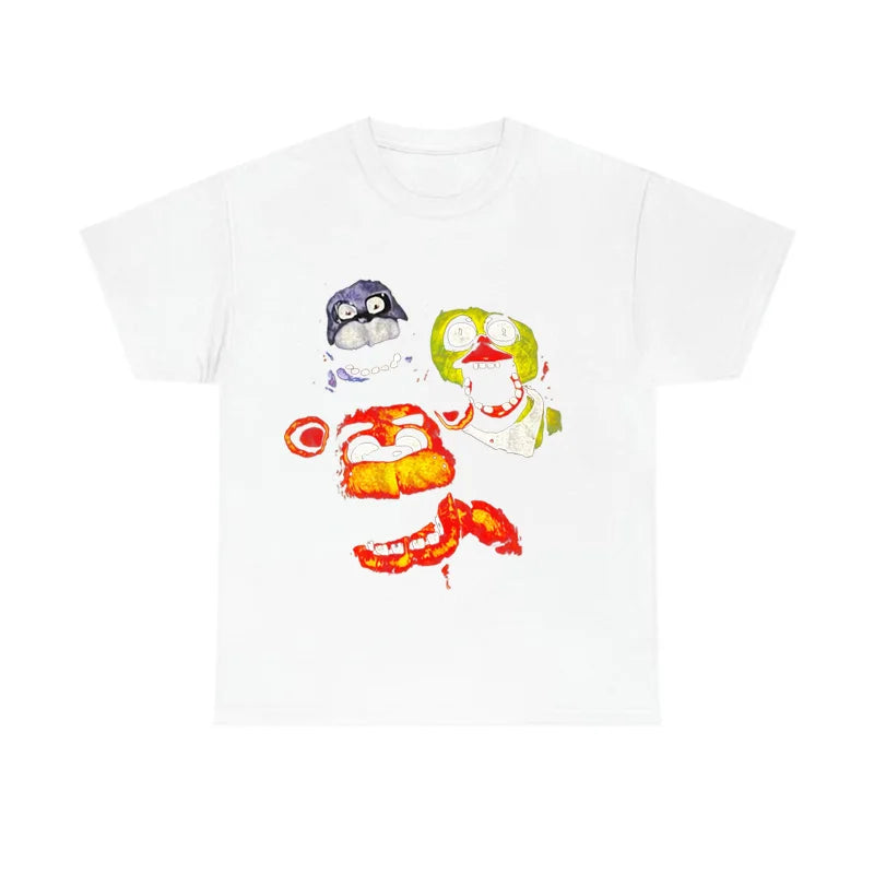Y2K Punk Washed Cartoon Graphic T-Shirt