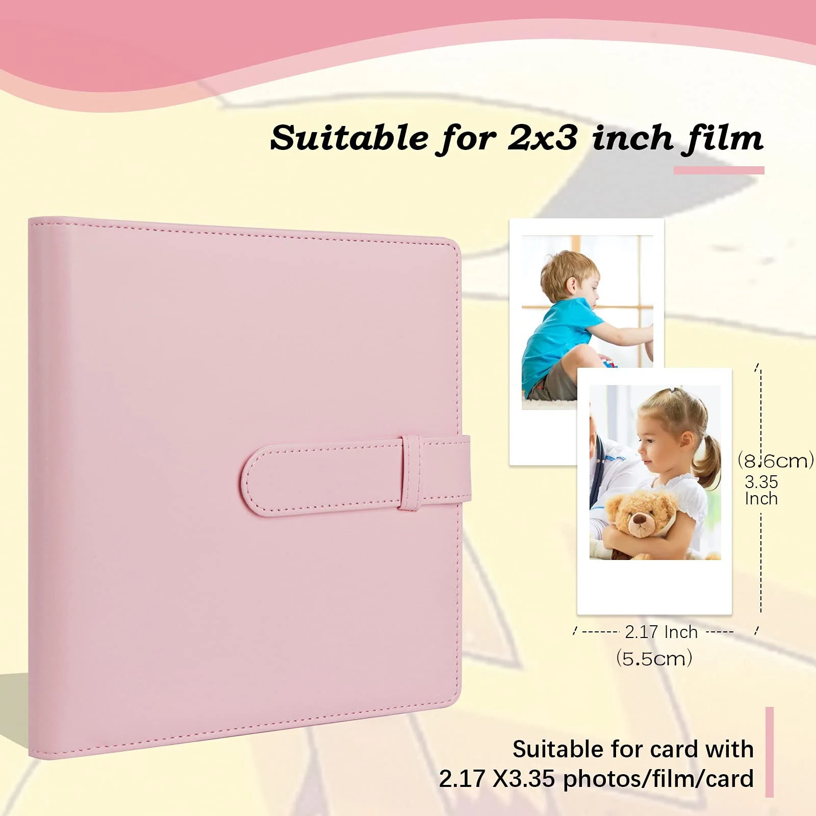256 Pockets Photo Album for Fujifilm Instax Mini LiPlay 12 11 9 8 40 Evo 7S Instant Camera/Mini Link Printer,3inch Photo Storage