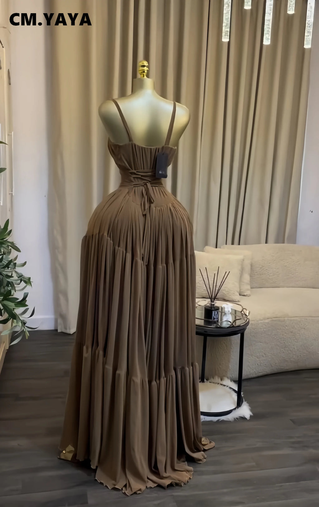Women's Halter Strapless Long Maxi Dress