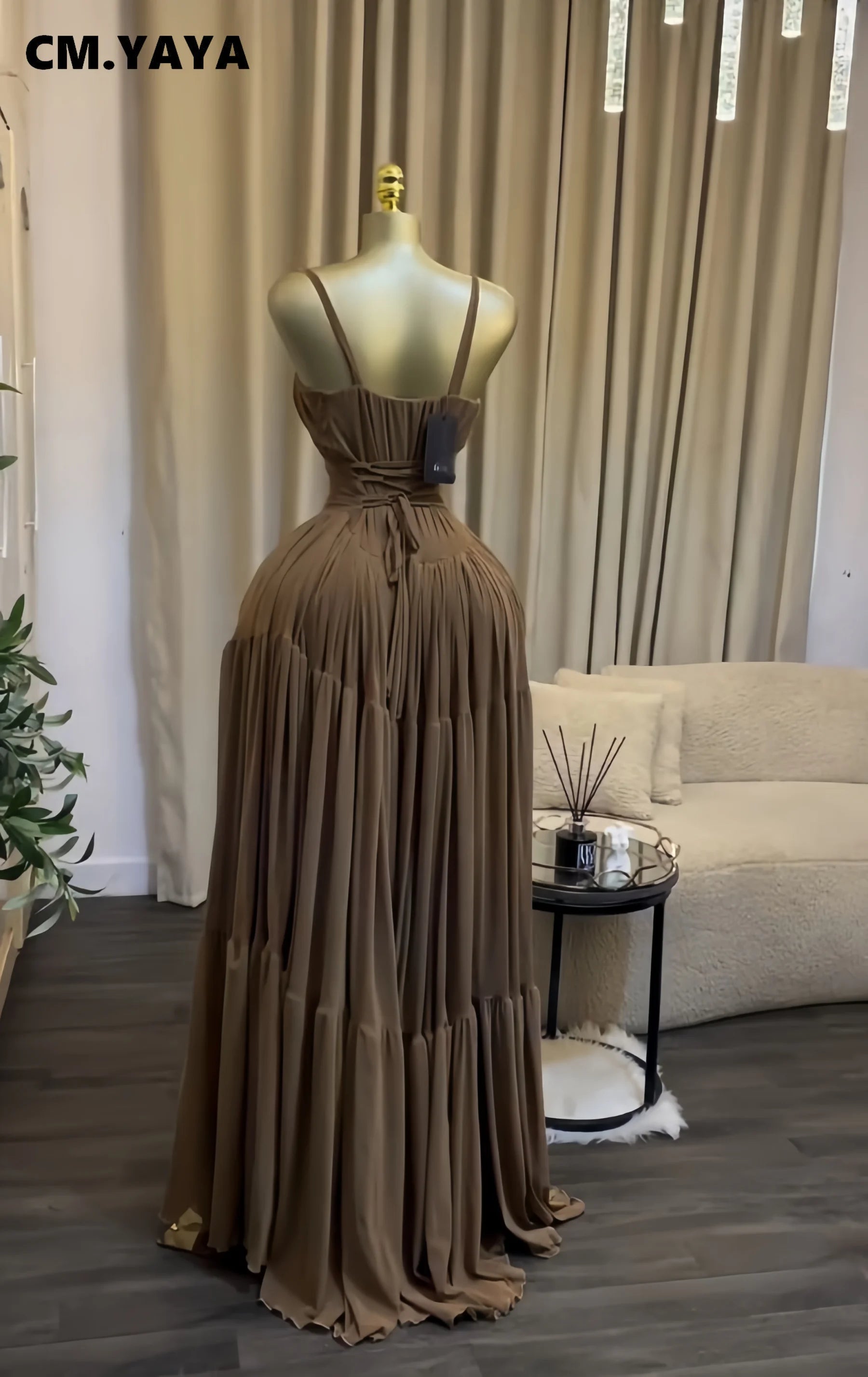 Women's Halter Strapless Long Maxi Dress