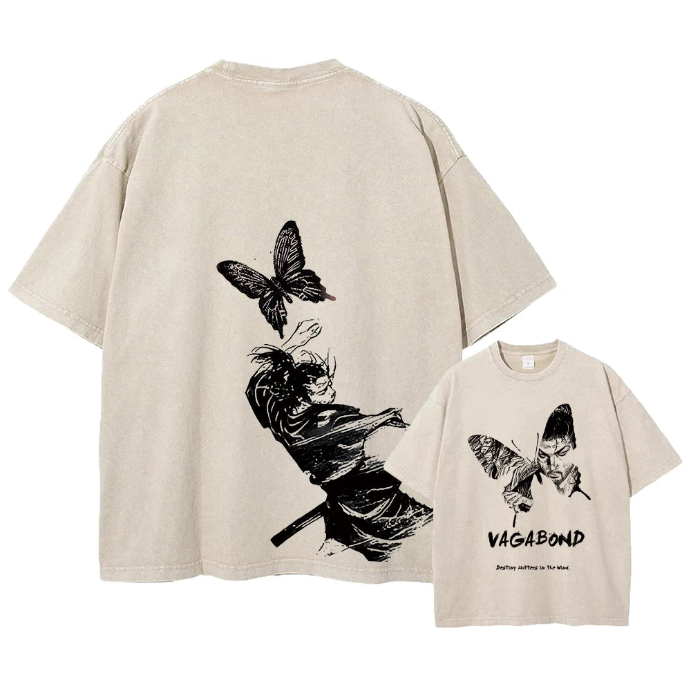 Vagabond Miyamoto Musashi Washed Graphic T-Shirt