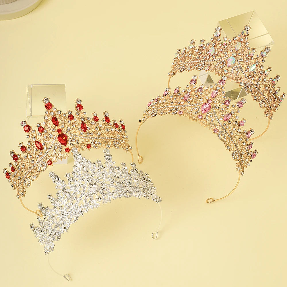 1 Piece of Multi-Color Crown Headband Suitable for Girls to Wear at Birthday Parties and Wedding Performances