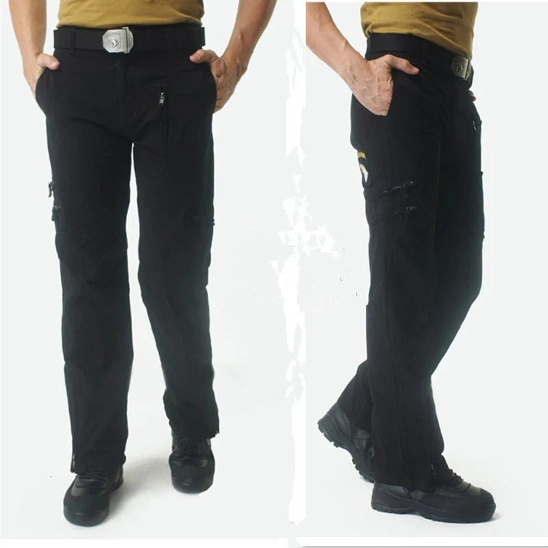 Men's Multi-Pocket Camo Cargo Pants
