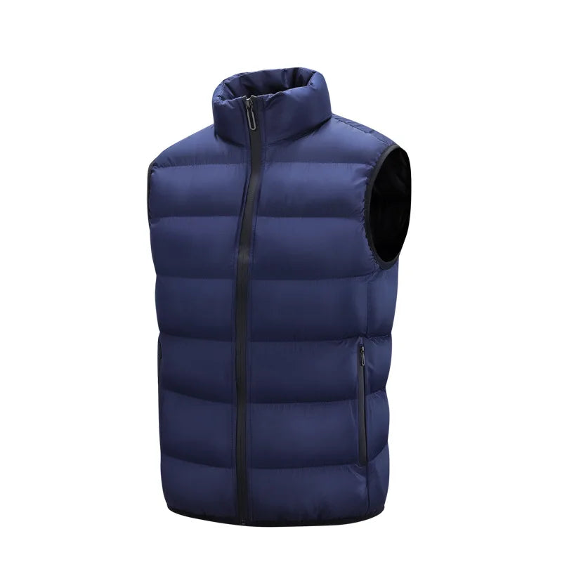 Men's Warm Waterproof Sleeveless Vest Jacket