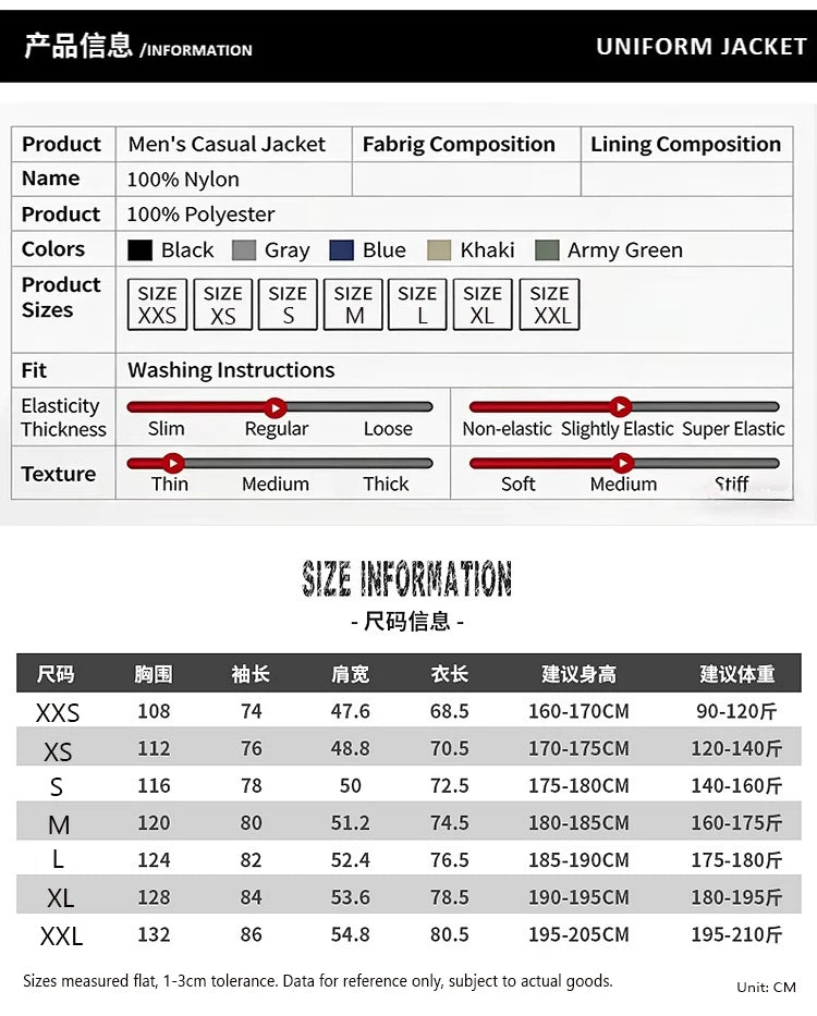 Men's Windproof Waterproof Motorcycle Jacket