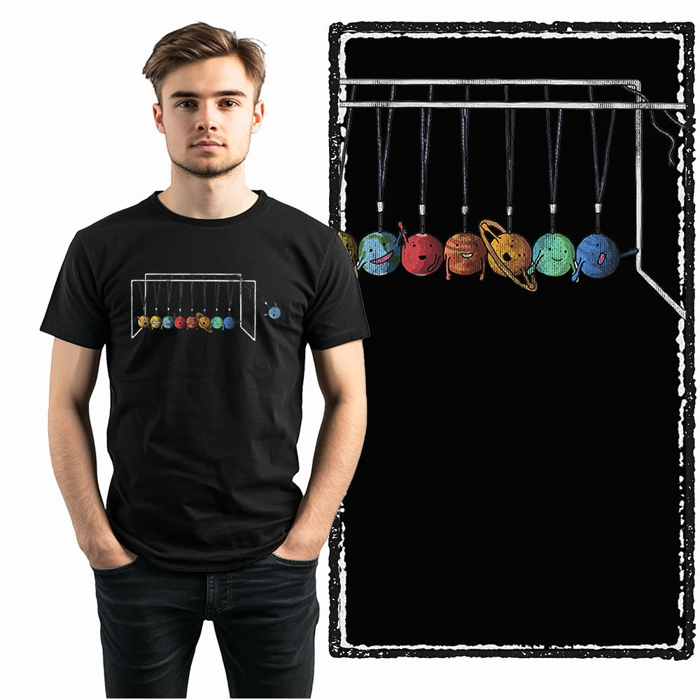 Men's Astronaut Moon Print Graphic T-Shirt